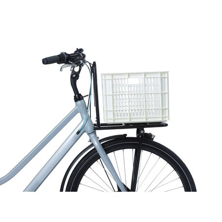 Basil Fietskrat Crate M 29,5L Bright White voor MIK/RT