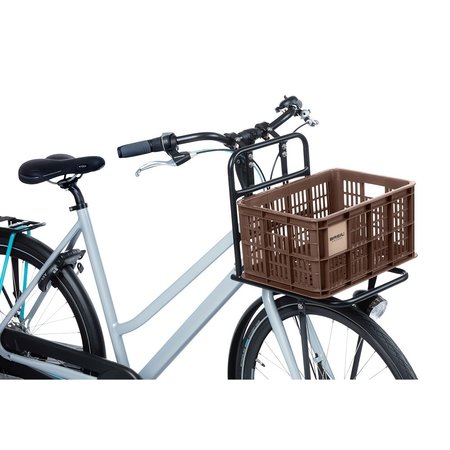 Basil Fietskrat Crate S 17,5L Brown voor MIK/Racktime