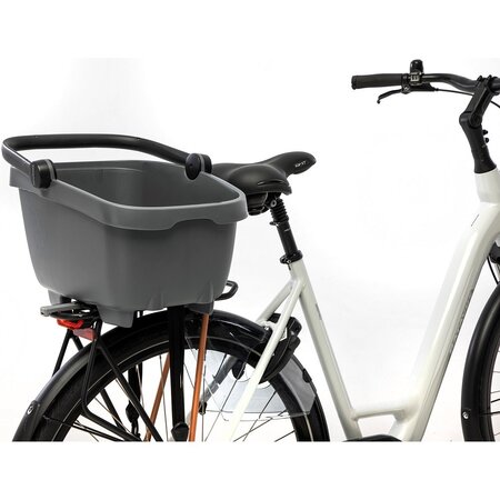 New Looxs Fietsmand Clipper MIK 2.0 28L Antraciet - Ook voor de hond