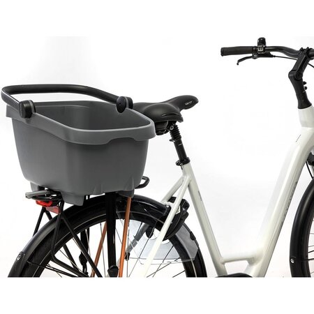 New Looxs Fietsmand Clipper Racktime 28L Antraciet - Ook voor de hond