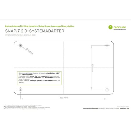 Snap-it 2.0-adapter - Voor Racktime 2.0 bagagedragers