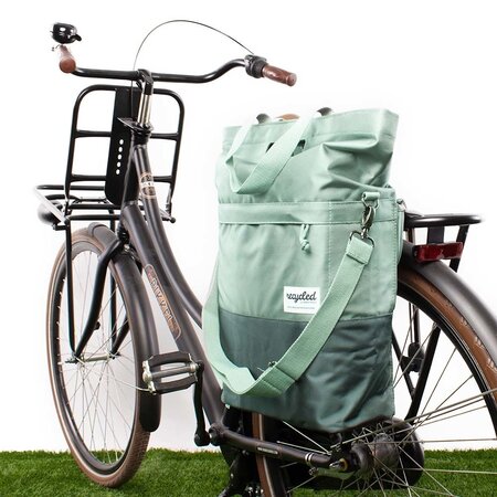 Urban Proof Shopper fietstas 20L Recycled - Groen/Grijs