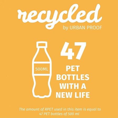 Urban Proof Enkele fietstas Rolltop Recycled 20L Zwart