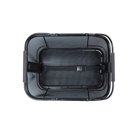 Basil Fietsmand Cento Tech Fiber MIK Nordlicht Zwart - 21L