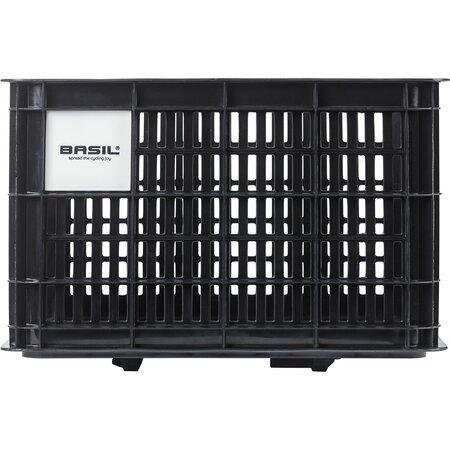 Basil Fietskrat Crate M 29,5L Black MIK 2.0 - Met MIK-adapterplaat
