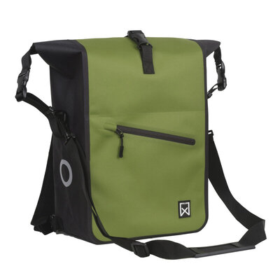 Willex Enkele fietstas en rugtas Combi Waterdicht 27L Groen