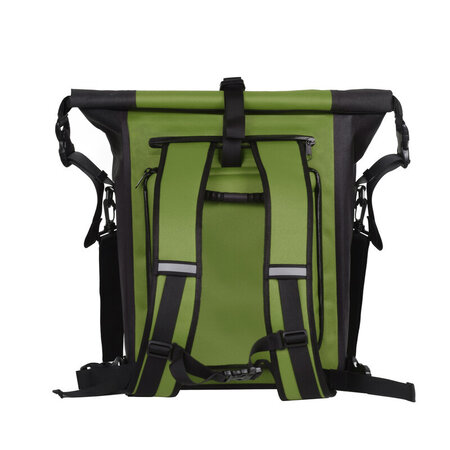 Willex Enkele fietstas en rugtas Combi Waterdicht 27L Groen