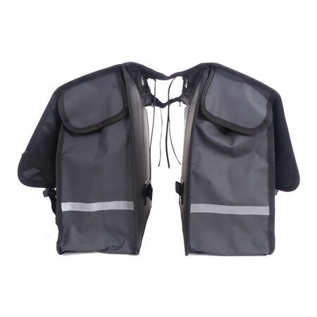 Edge Dubbele Fietstas Transporter 40L Zwart