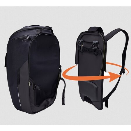 Thule Enkele Fietstas en Rugtas Paramount Hybrid Pannier 26L Zwart