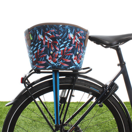 Fietsmand Agnetha 15L Midnight Flowers