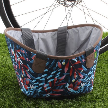 Fietsmand Agnetha 15L Midnight Flowers