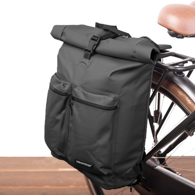 Urban Proof Enkele fietstas en rugtas Rolltop Backpack Recycled 20L Zwart