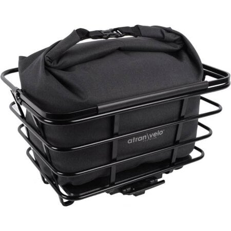 AtranVelo Mandtas Travel Grijs/Zwart - Voor fietsmand Epic