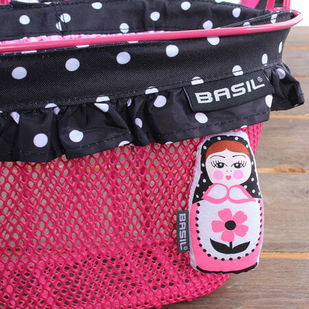 Basil Kinderfietsmand Jasmin Baboushka Roze