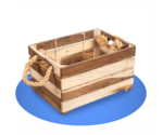 Houten fietskrat