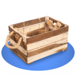 Houten fietskrat