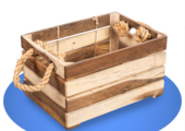 Houten fietskrat
