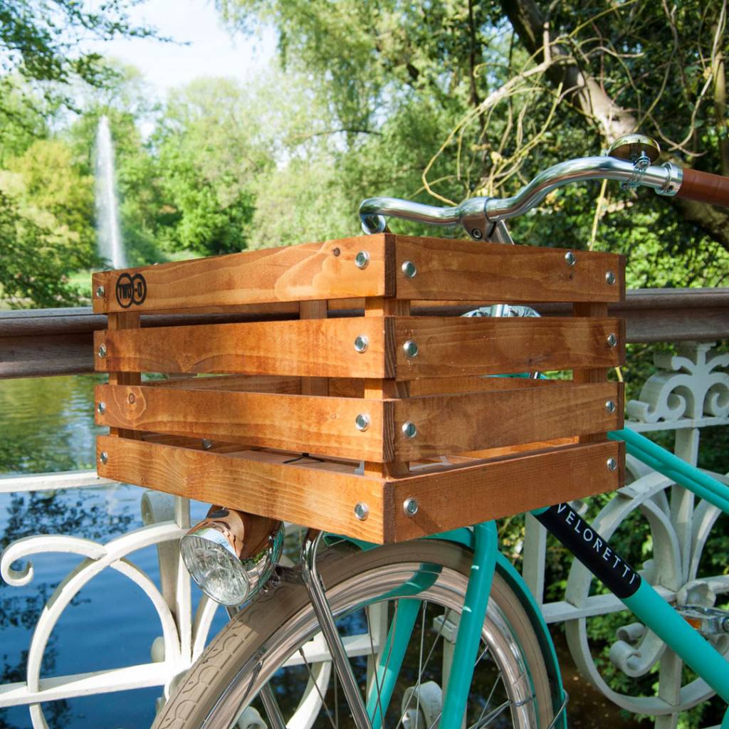 The Stormchaser is een klassieke houten fietskrat Fietskrat.nl