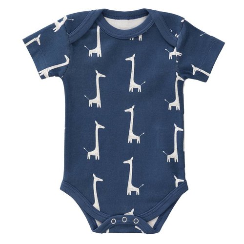 Fresk Romper Giraf Indigo Blue korte mouw Fresk Romper Giraf Indigo Blue korte mouw