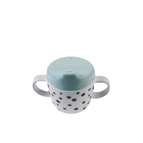 Done by Deer Done by Deer 2-handle cup, Happy dots Blue Done by Deer Done by Deer 2-handle cup, Happy dots Blue