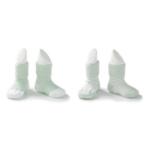 Kipkep Blijf sokjes met ingebreide blijf- zitten- zones 2 paar Mint - Stripes Kipkep Blijf sokjes met ingebreide blijf- zitten- zones 2 paar Mint - Stripes