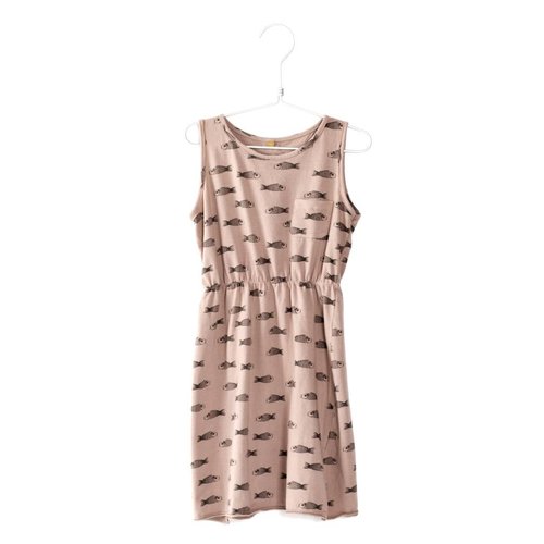 Lotiekids Dress sleeveless Fishes old pink Lotiekids Dress sleeveless Fishes old pink
