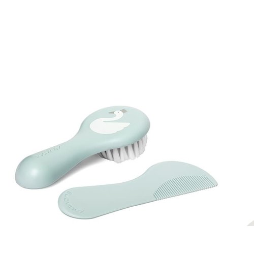 Suavinex Suavinex +0m Borstel en kamset Swan Sage Suavinex Suavinex +0m Borstel en kamset Swan Sage