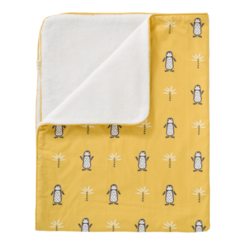 Fresk Fresk Wiegdeken GOTS katoen/velours Pinguïn 80x100 cm TOG-waarde 1,6 Fresk Fresk Wiegdeken GOTS katoen/velours Pinguïn 80x100 cm TOG-waarde 1,6