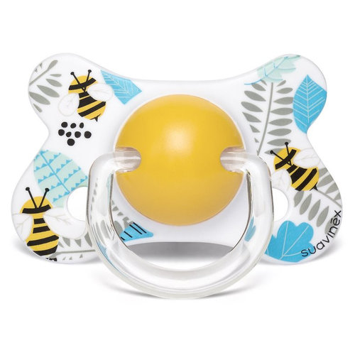 Suavinex Speen - Latex -Fysiologisch - +4/18M Bee Yellow Suavinex Speen - Latex -Fysiologisch - +4/18M Bee Yellow