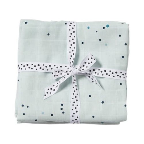 Done by Deer Burp cloth 2- pack Dreamy Dots Blue 70 x 70 cm Done by Deer Burp cloth 2- pack Dreamy Dots Blue 70 x 70 cm