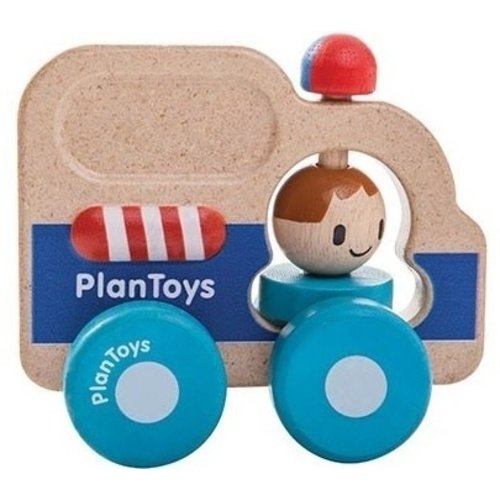 Plan Toys Rescue car - Politieauto van duurzaam hout Plan Toys Rescue car - Politieauto van duurzaam hout