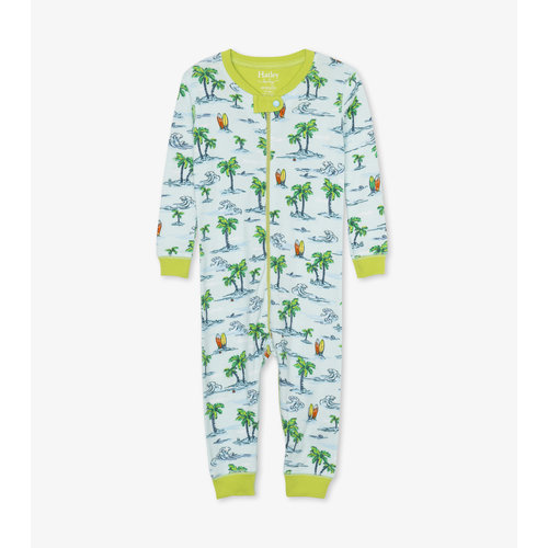 Hatley Hawaiian Tropics Pyjama Onesie zonder voet - Organic Cotton Hatley Hawaiian Tropics Pyjama Onesie zonder voet - Organic Cotton