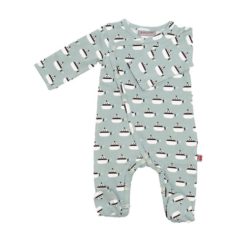 Froy & Dind Boxpakje - Pyjama met voetjes GOTS Katoen Submarine Froy & Dind Boxpakje - Pyjama met voetjes GOTS Katoen Submarine