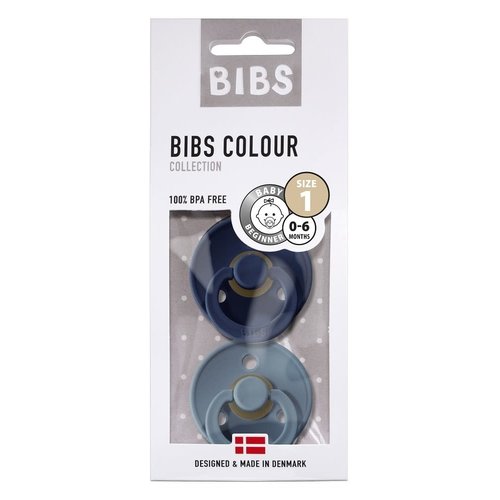 Bibs Bibs speen natuurlijk rubber set van twee maat 1 (0-6 maanden) Deep space / Petrol Bibs Bibs speen natuurlijk rubber set van twee maat 1 (0-6 maanden) Deep space / Petrol