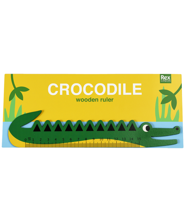 Rex London Houten Liniaal Crocodile