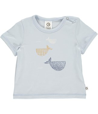 Muesli T-shirt Baby GOTS katoen Whale Print Breezy