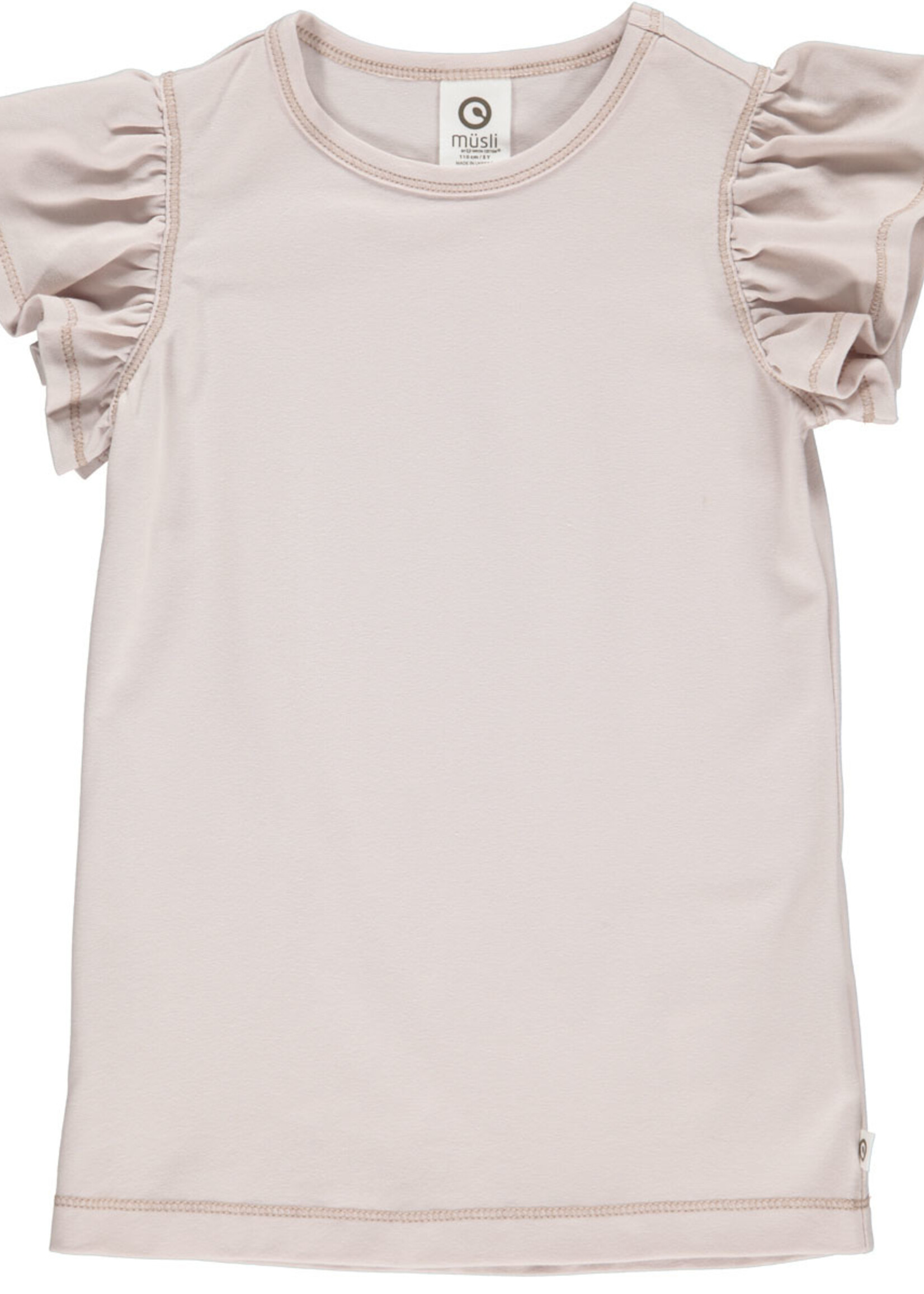 Muesli Cozy me T-shirt met vlindermouwen GOTS katoen Rose Moon
