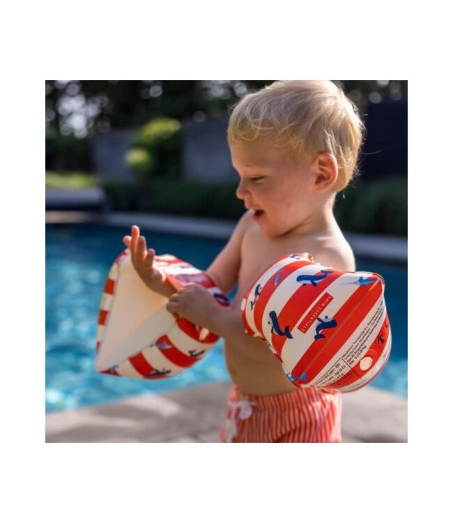 Swim Essentials Zwembandjes 0 -2 jaar Rood Wit walvis