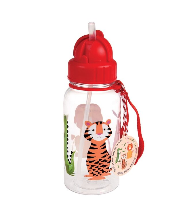 Drinkfles met rietje 500ml Colourful Creatures