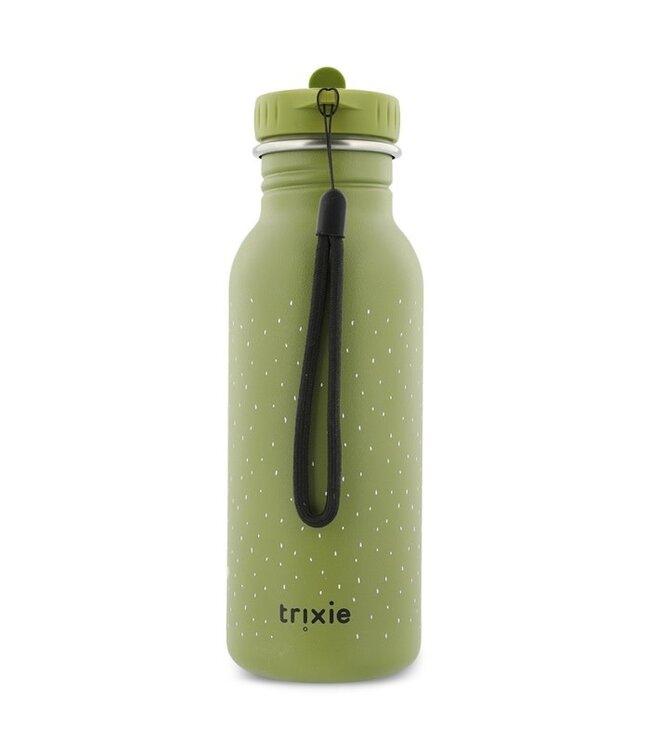 Trixie RVS Drinkfles met rietjes dop 500 ml Mr Dino