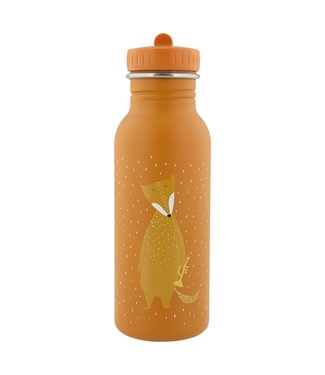 Trixie RVS Drinkfles met rietjes dop 500 ml Mr Fox