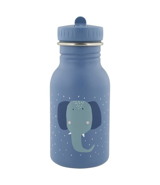 Trixie RVS Drinkfles met rietjes dop 350 ml Mrs Elephant