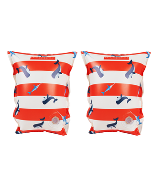 Swim Essentials Zwembandjes 2 - 6 jaar Rood Wit Walvis