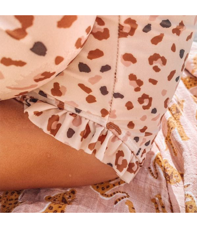 Swim Essentials Rashguard Meisjes Kaki Panterprint