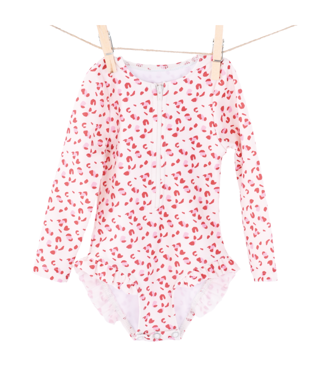 Swim Essentials Rashguard Meisjes Old Pink Panterprint