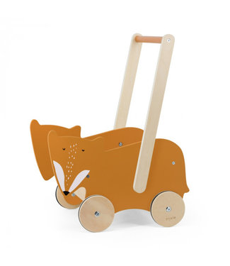 Trixie Houten duwkar/ Loopwagen  - Mr. Fox (duurzaam FSC hout