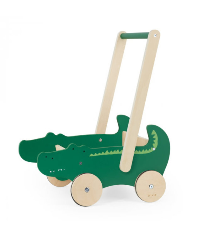 Trixie Houten duwkar/ Loopwagen  - Mr. Crocodile (duurzaam FSC hout