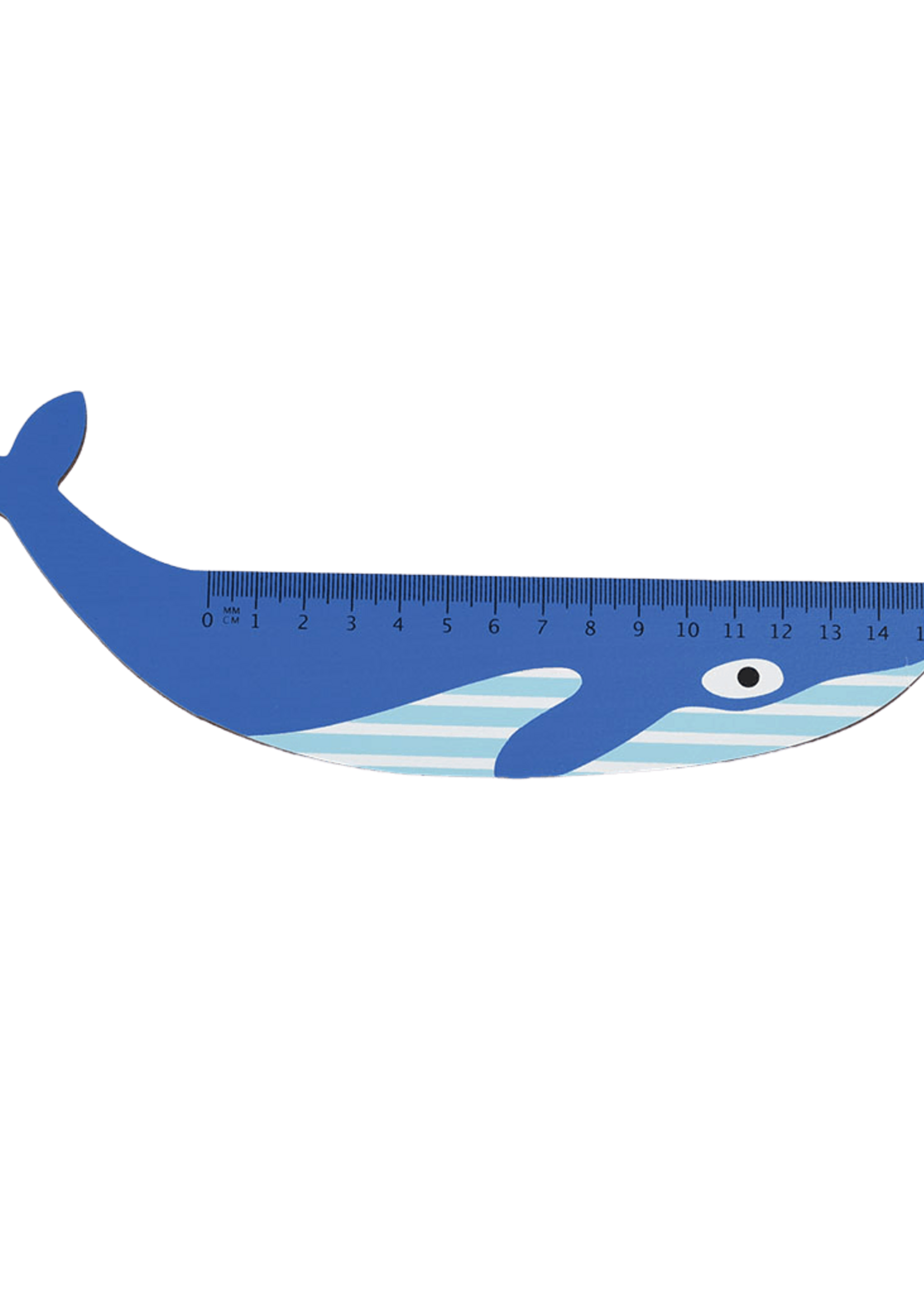 Houten Liniaal Blue Whale