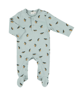 Trixie Onesie with feet - Organic Cotton - Pyjama met voetjes Peppy Penguins