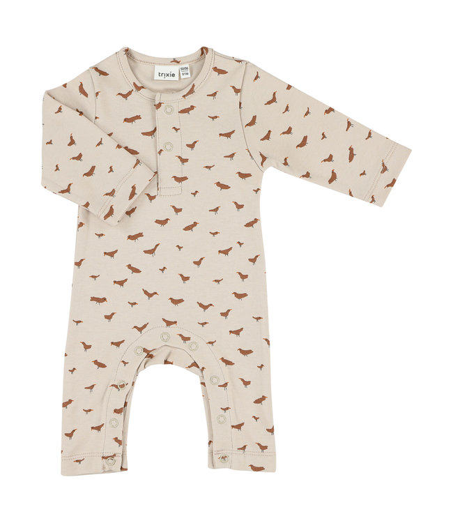 Trixie Onesie - Jumpsuit Babbling Birds lange mouwen